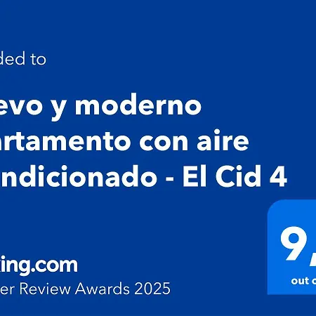 Apartamento Nuevo Y Moderno Con Aire Acondicionado - El Cid 4 Burriana